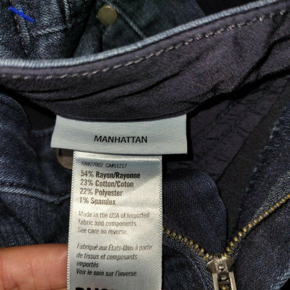 Paige Manhattan Mid Rise Slim Bootcut Jeans 28 - Picture 5 of 8